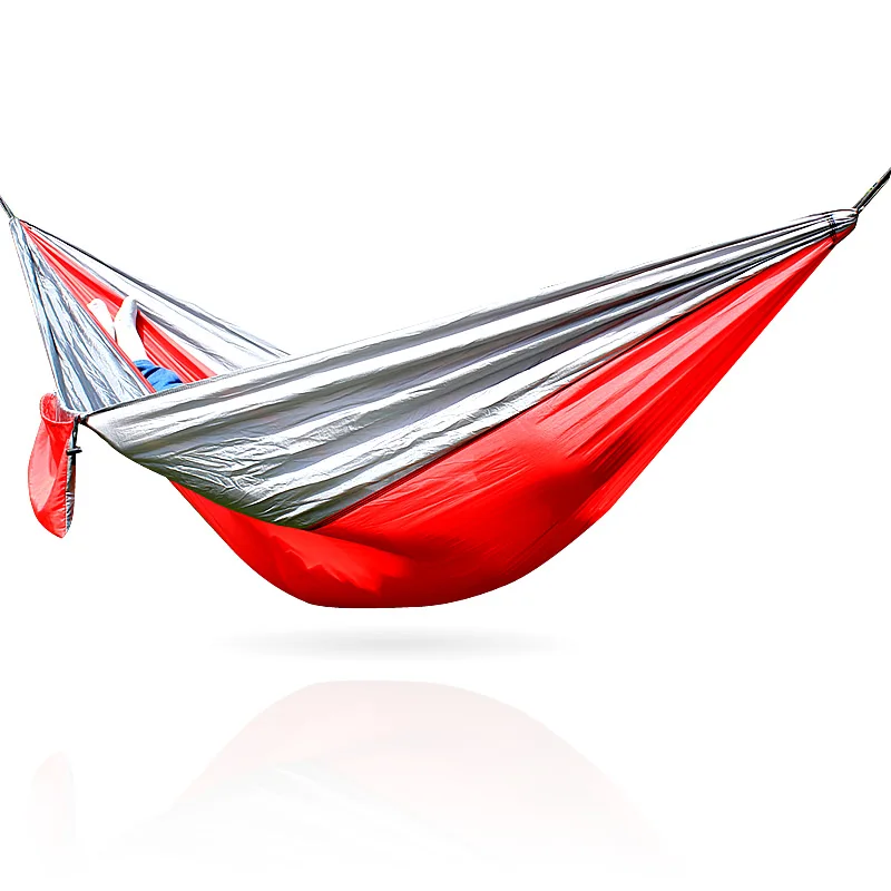 Nylon Folding Hammock Ultralight Parachute Hammock 2 Tree Straps Double X XXL Size-in Hammocks Nylon Folding Hammock Ultralight Parachute Hammock 2 Tree Straps Double X XXL Size-in Hammocks