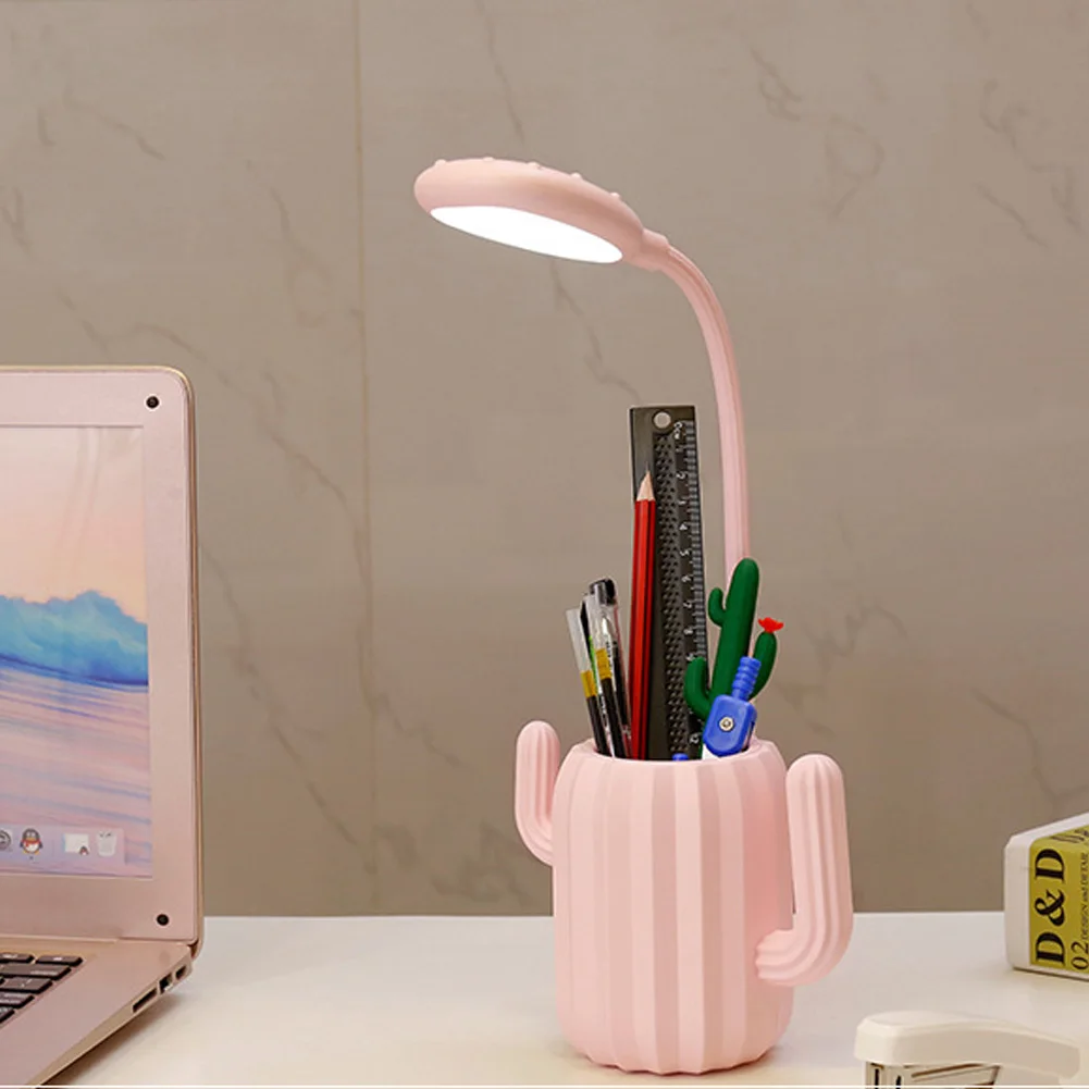

Cactus Adjustable Eye Protection Control Flexible USB Charging Table Lamp Reading Light Led Multipurpose