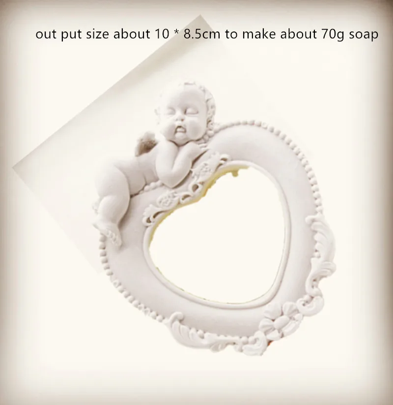 

Baby photo Frame Craft Mold DIY aromatherapy plaster pendent Handmade essential oil bath Soap Silicone Mold