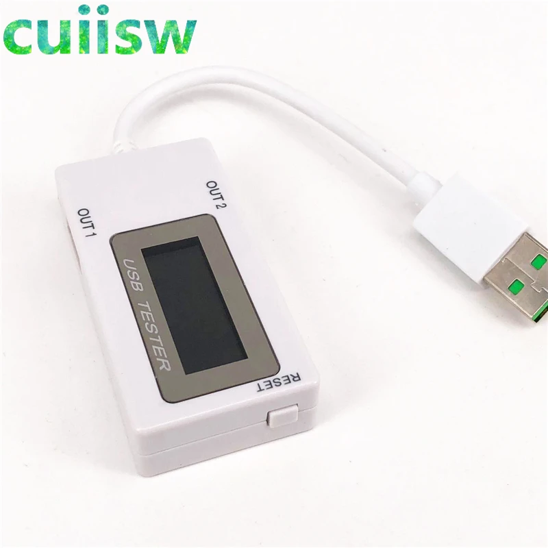 Мини двойной USB тестер напряжения тока Амперметр зарядка Тестер монитор порты