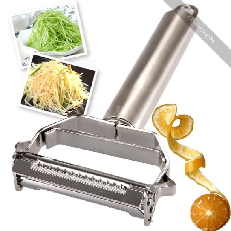 Style Kitchen Tool Stainless Steel Julienne Peeler Vegetable