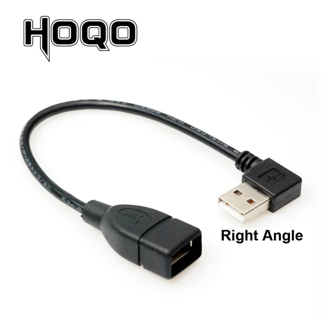 UP Down left Right angled 90 Degree USB Male to Female Extension Cable USB  macho hembra Type A M/F Adaptor Cord short 10cm 20cm