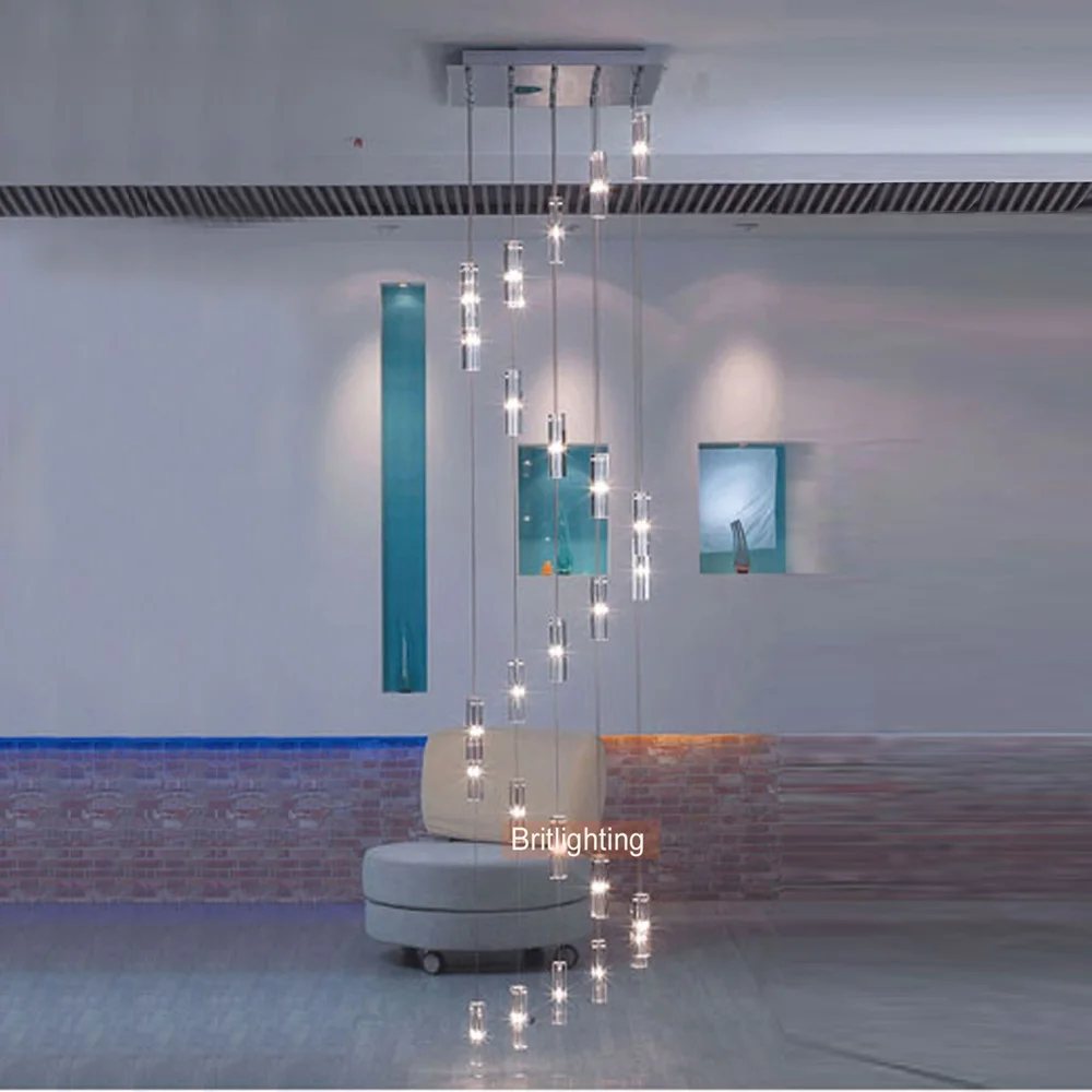 Industrie kronleuchter kristall stairway beleuchtung spirale kronleuchter treppen moderne led kronleuchter beleuchtung küche kronleuchterchina