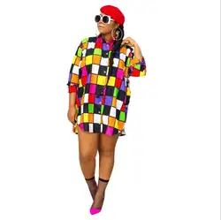 2019 африканская одежда, платья, Сексуальные Ретро Национальный большой благоприятный Дашики Модные свободные