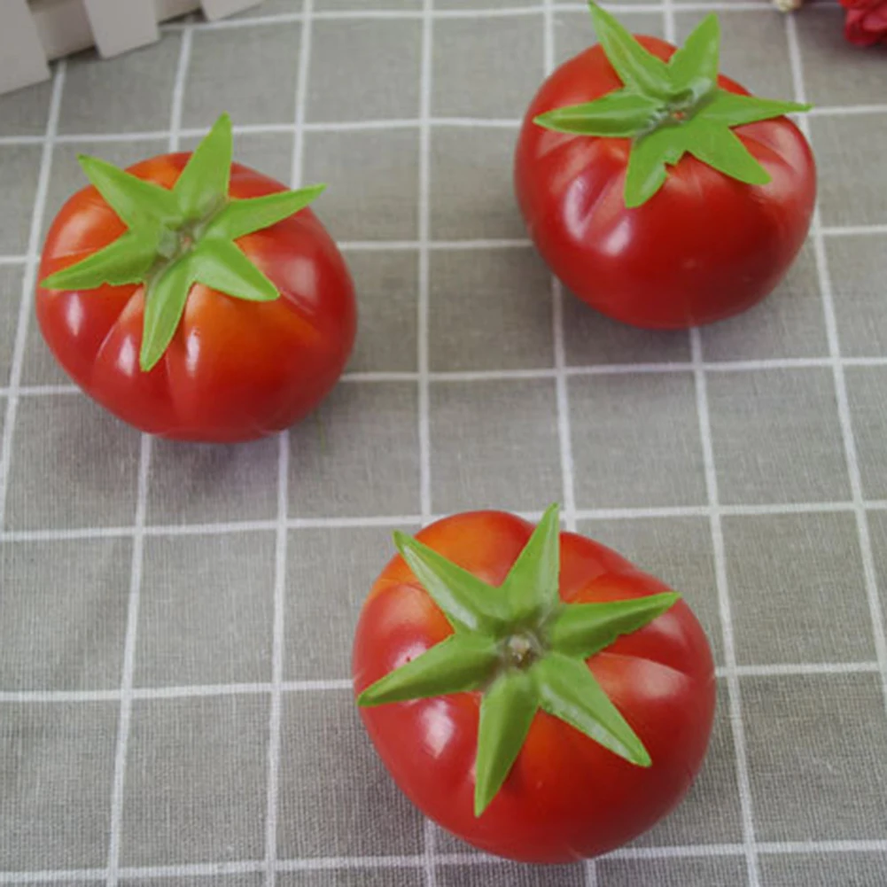 5 шт. искусственные помидоры имитация поддельные овощи фото реквизит домашний декор моделирование фрукты помидоры кухня домашний декор M8