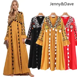 Дженни и Дэйв 2018 женственный тяжелая работа emboridery геометрические кисточкой vestido verano английский стиль платье женские комплект из 2