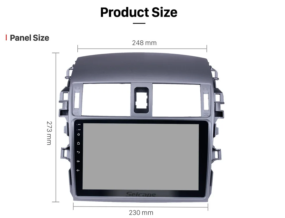 Seicane 2 Гб ОЗУ " 2din Android 8,1 gps навигация радио для 2007 2008 2009 2010 Toyota Старый Corolla Bluetooth музыка стерео