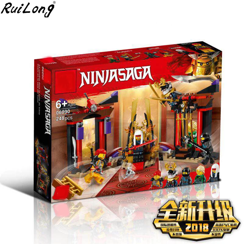 

New Ninja Series Throne Showdown Sets Compatible With LegoINGLY Ninjagoes Model Building Blocks Bricks Educational Gifts Toys