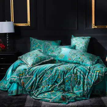 

Famvotar Unique Luxury Bedding Set Vibrant World Tree/Colorful Stripe Duvet Cover Bed Set Flat Bed Sheet King Queen Size 4 Pcs