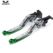 

For Kawasaki Z900 2017 Motorcycle Clutch Brake Lever CNC Aluminum Adjustable Extendable Motorbike Brake Clutch Z900 LOGO Lever