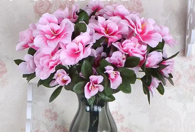 Silk Flowers Bouquet Flowers 30cm Artificial Flowers Sims Azalea One