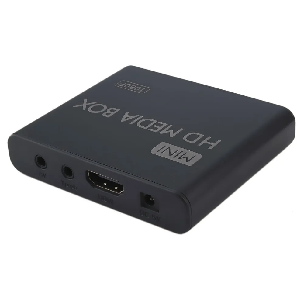 Мини Полный 1080 p HD медиаплеер MPEG MKV/H.264/HDMI AV USB 2,0 + пульт с поддержкой MKV/RM-SD/USB/SDHC/MMC HDD-HDMI ЕС AU