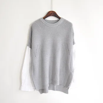 

Christmas Sweater Women winter Ladies' sweater collar loose bat sleeve is hollow-out the spread out the fork shirt sleeve knit