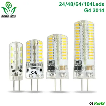 

5pcs G4 LED Bulb Lamp High Power 3W 7W 8W 12W SMD 3014 DC 12V AC 220V Cold White/Warm White Light replace Halogen Spotlight
