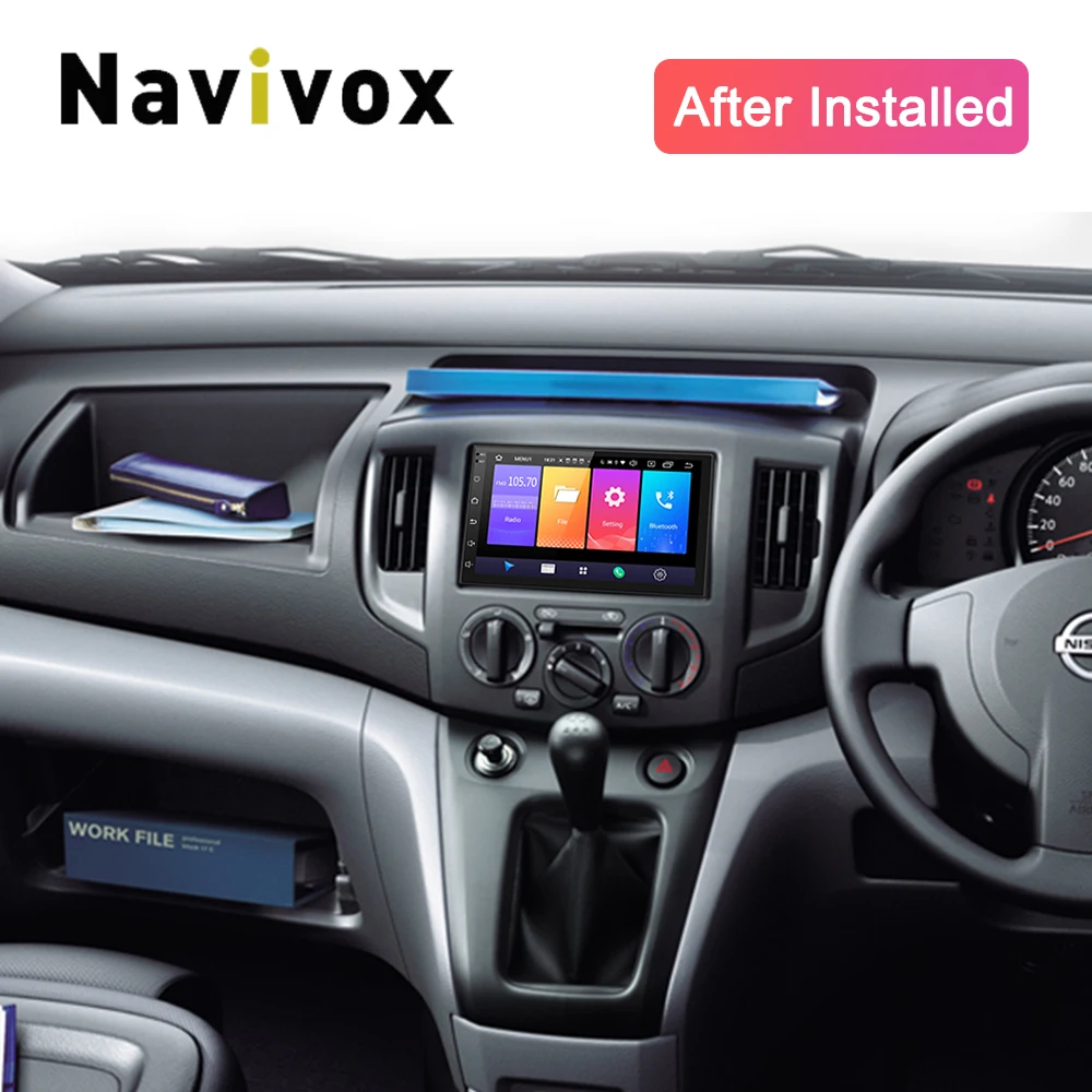 Navivox 2 Din Android 9.0 Car GPS Radio For Volkswagen Nissan Multimedia Universal Car DVD GPS Navi