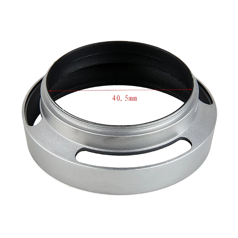 37/39/40,5/43/46/49/52/55/58 мм серебристый алюминий прямой соединитель с внутренней резьбой для Leica Slr косой крышки бленда для объектива