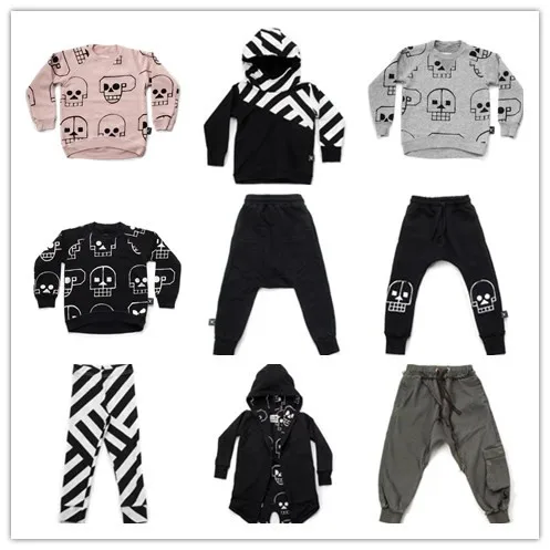 

2018 WINTER KIDS NUNUNU BOYS CLOTHING GIRLS CLOTHING KIDS CLOTHES CHRISTMAS VESTIDOS VETEMENT bobo choses hoodies clothing set