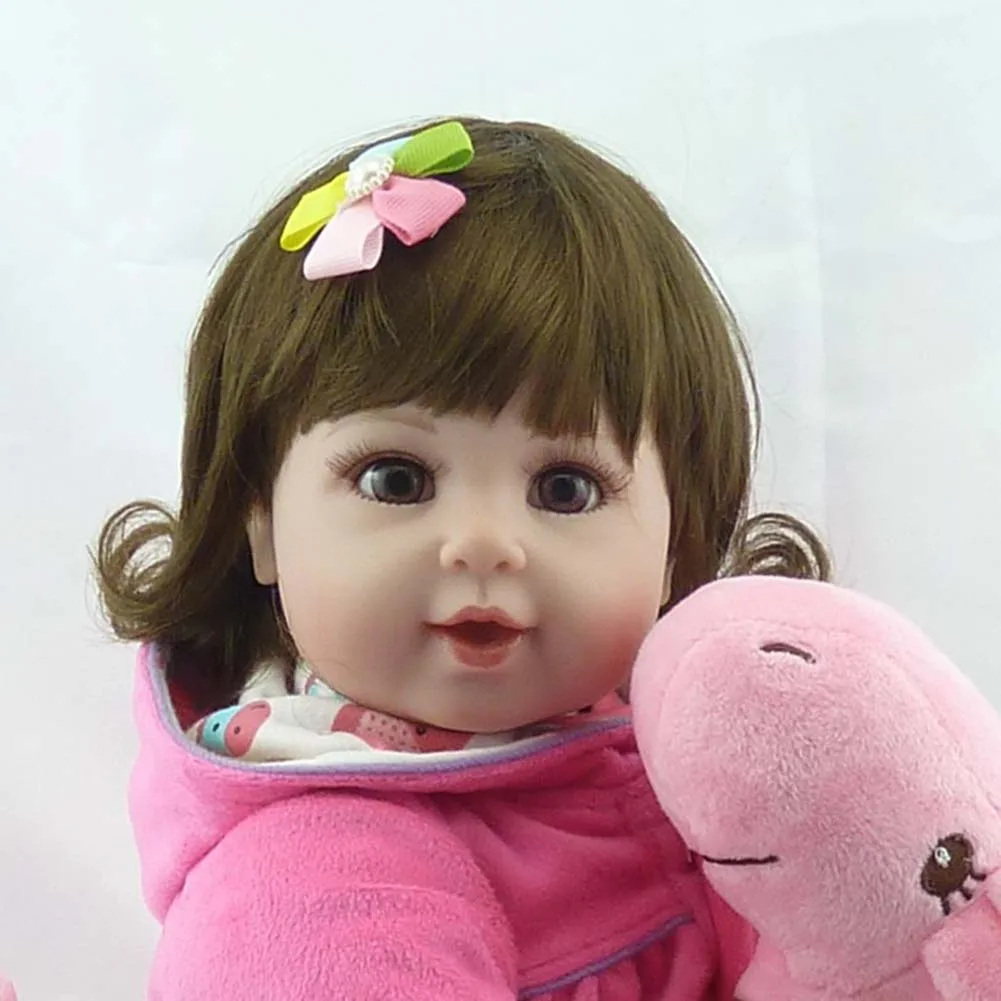 

NPK 55cm Silicone Baby Doll Reborn Dolls Lifelike Kids Toys Simulation Beby Kids Birthday Gift S7JN
