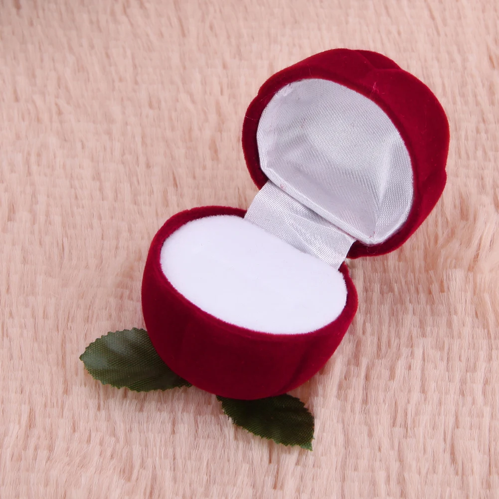 Креативное предложение, коробка для колец, украшений, красная роза, обручальные серьги, кольцо, чехол для хранения ювелирных изделий, органайзер для украшений, подарок
