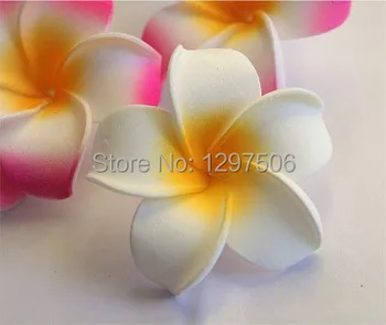 

5CM artificial floral foam eva hawaiian plumeria frangipani flower head,diy decoration accessoires for hair clip,garland,brooch