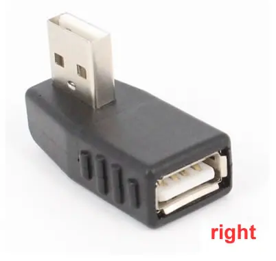 Left right below above angle 90 degree USB 2.0 A Male Female Adapter Connecter for Laptop PC Durability and Stable Performance usb connector adapter