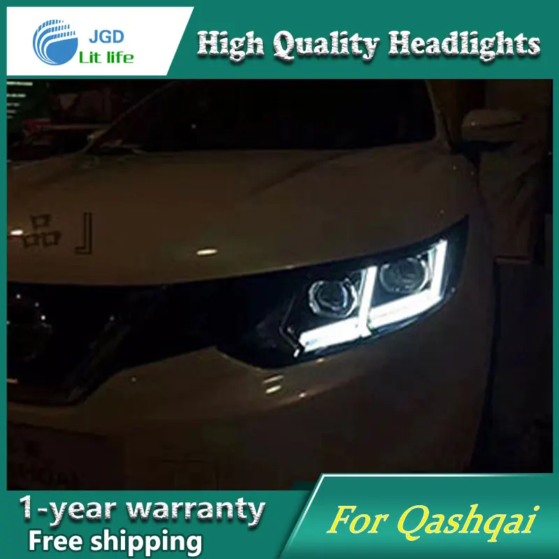 high quality Car Styling for Nissan QASHQAI 2016 Headlights LED