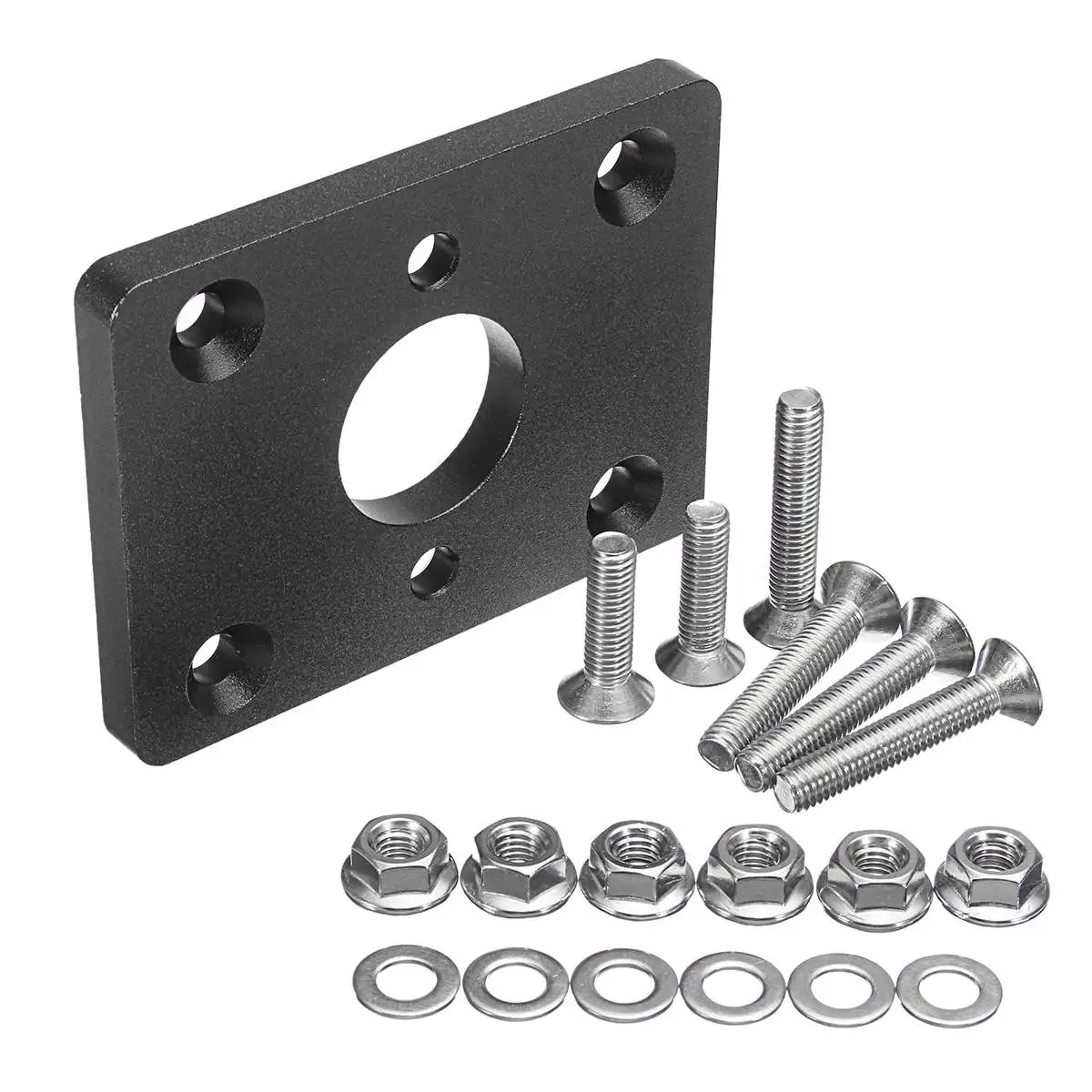 Черный Автомобильный тормозной усилитель Delete Adapter Plate UYniversal для Honda для Civic Eg Ek Integra 6061-T6 алюминий - Цвет: Черный