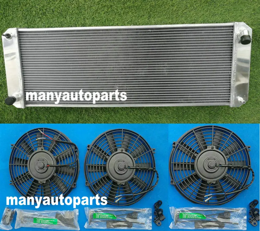 3 ряда алюминиевый радиатор + вентиляторы для Lotus Esprit S4/SE/S4s/V8/GT/GT3 1988-2004 2003 2002 01 99 98 97 |