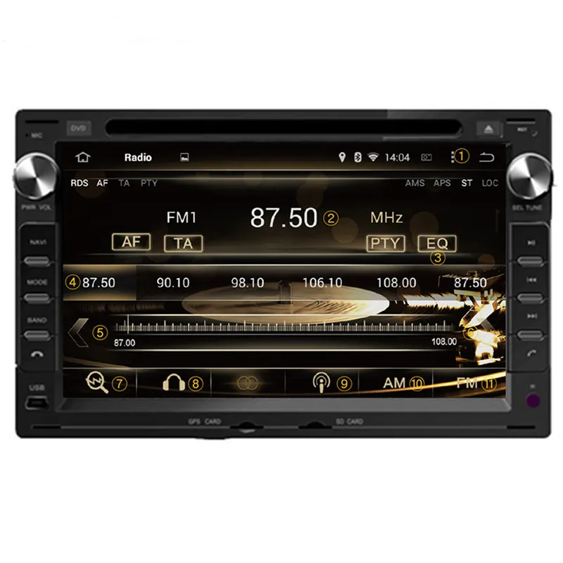 Excellent Ectwodvd Android 9.0 Car Multimedia DVD Player for VW CHICO 2004-2009 for SHARAN 2000-2009 for TRANSPORTER T4/T5 1998-2009 15