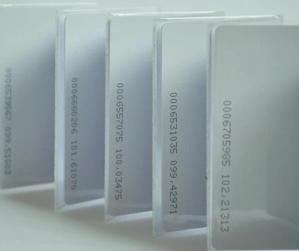 300 шт./лот пластиковая пустая карта rfid проксимити карт EM4100 карты с 125 кГц rfid карты