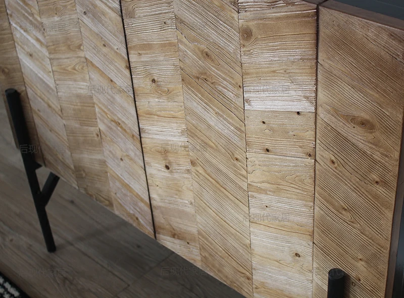 Шкафы для гостиной Луи скандинавский упрощенный современный деревянный старый