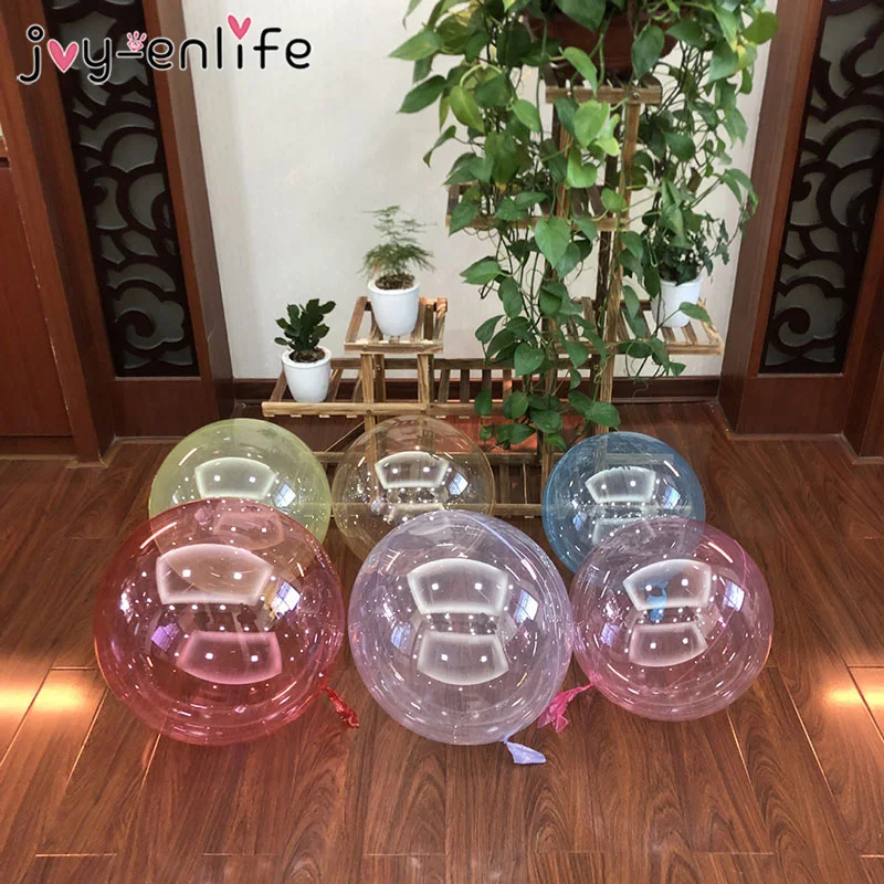 

18inch Crystal Transparent No Wrinkle PVC Balloon Toys Wedding Decoration Inflatable Helium Air Ball Birthday Party Bobo Ballon