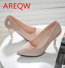 2016 summer new women’s shoes shallow mouth pointed high-heeled shoes Europe station Shoes b1