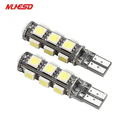 10xT10 Canbus 194 W5W 5050 13 smd автомобиль светодио дный Белый Ошибка бесплатная парковка лампы ствол свет номерной знак сзади лампы DC 12 В свет