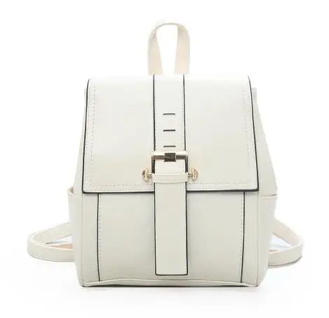 Модный женский маленький рюкзак, женский рюкзак для девочек-подростков, женская новая сумка через плечо, дорожная сумка - Цвет: white LT6121