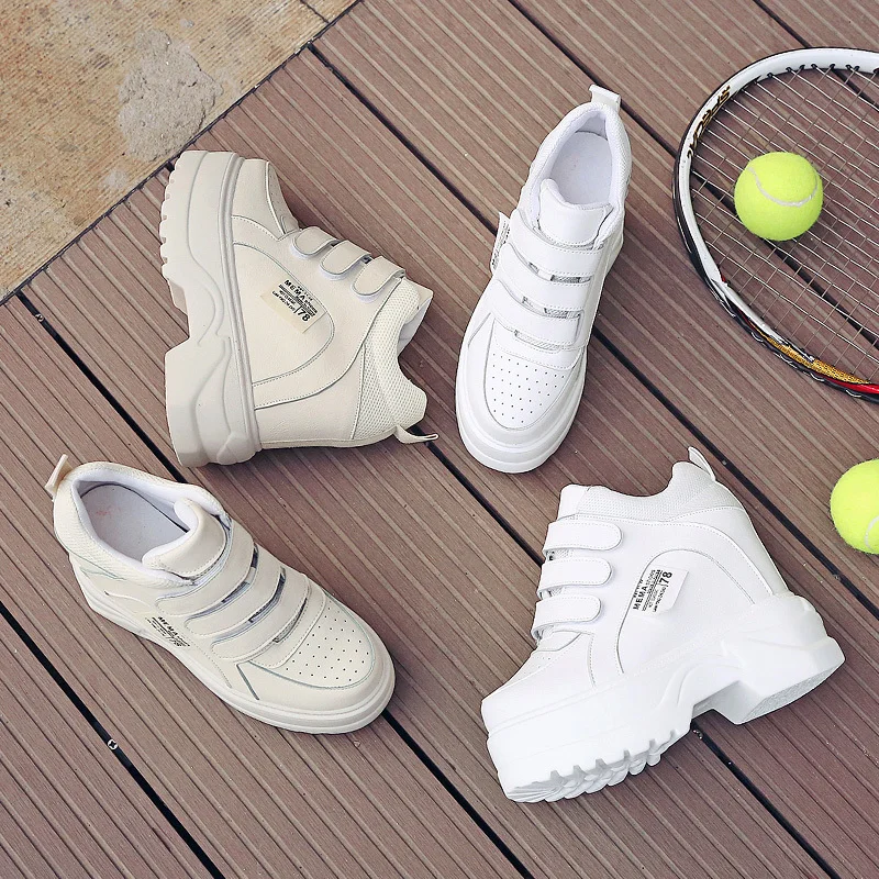 2019-New-Women-Platform-High-Heels-PU-Leather-Breathable-Wedge-Casual-Shoes-12-CM-Spring-Thick (3)