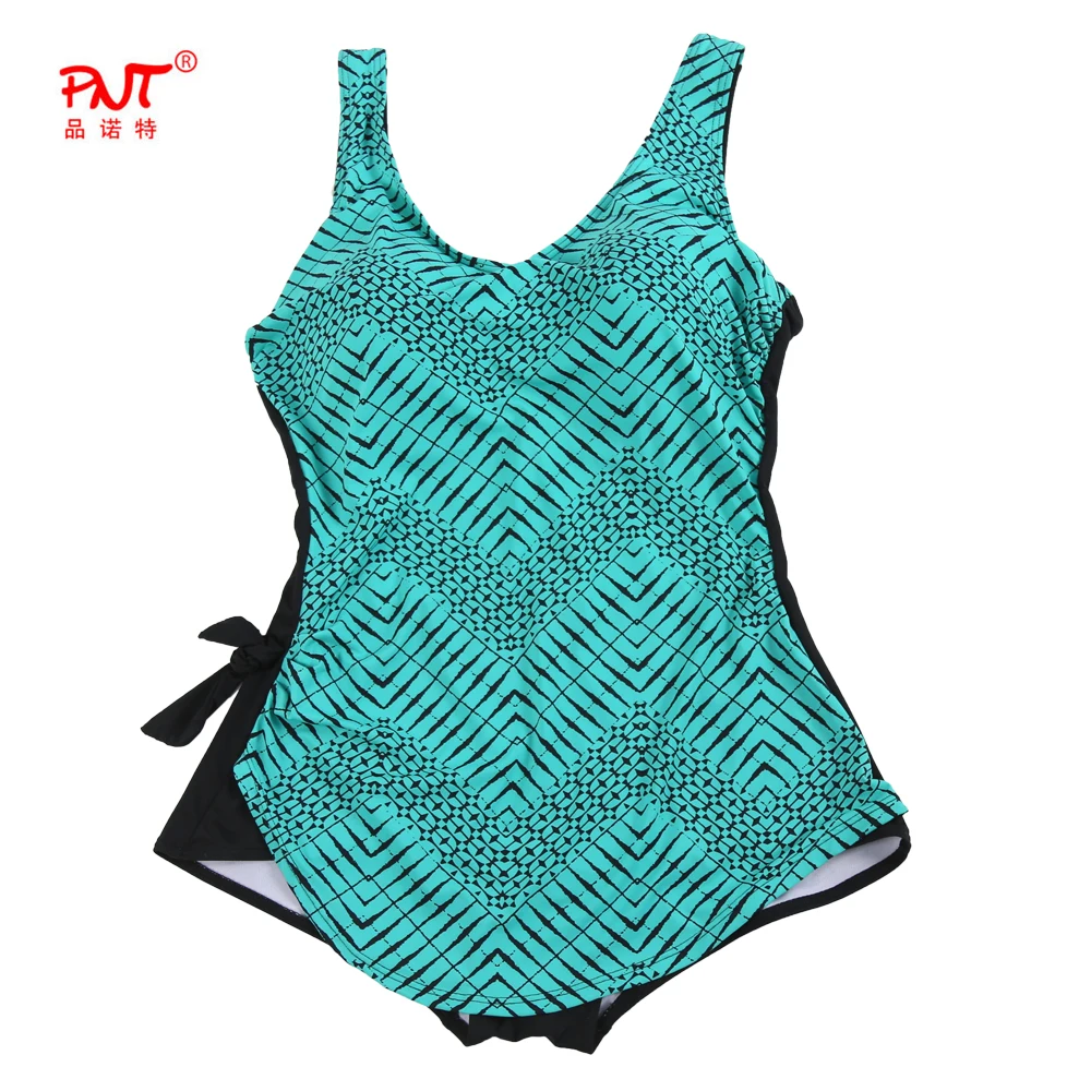 Ballenas women swimwear brand PNT one piece skirt swimsuit Plus Size