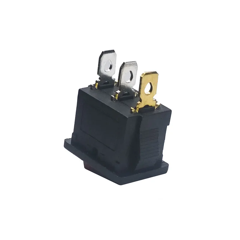 20 шт 50 шт 2 цвета KCD1 21*15 светодиодный 3 Pin SPST 250 V 6A лодка переключатель SPST вкл/выкл защелкивающийся переключатель положения с подсветкой