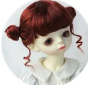 8 Bjd парик Синтетический мохеровый парик милый стиль-лати azone - Цвет: Красный