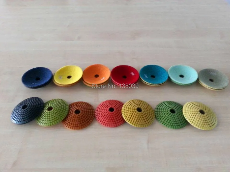 4 Diamond convex polishing pads for marble and granite 7pcs a lot