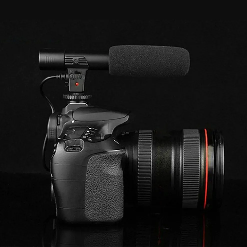 

10PCS 3.5mm Studio Digital Video DV Camera Stereo Recording Microphones Back Electret Condenser Clear Vocal Pick Up