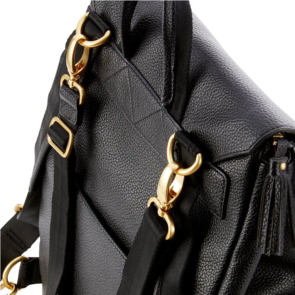  PU Leather Baby Diaper Bag Backpack+Changing Pad+Stroller Straps