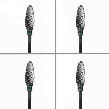 

4pcs Carbide Nail Drill Bit - Flame Bit - C