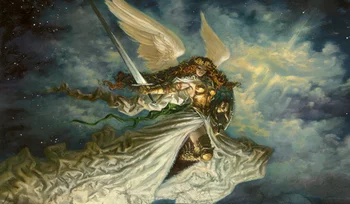 

Magical Board Games tcg ccg ygo mgt Baneslayer Angel Isperia Supreme Judge Playmat play mat,Custom design Mousepad the playmats