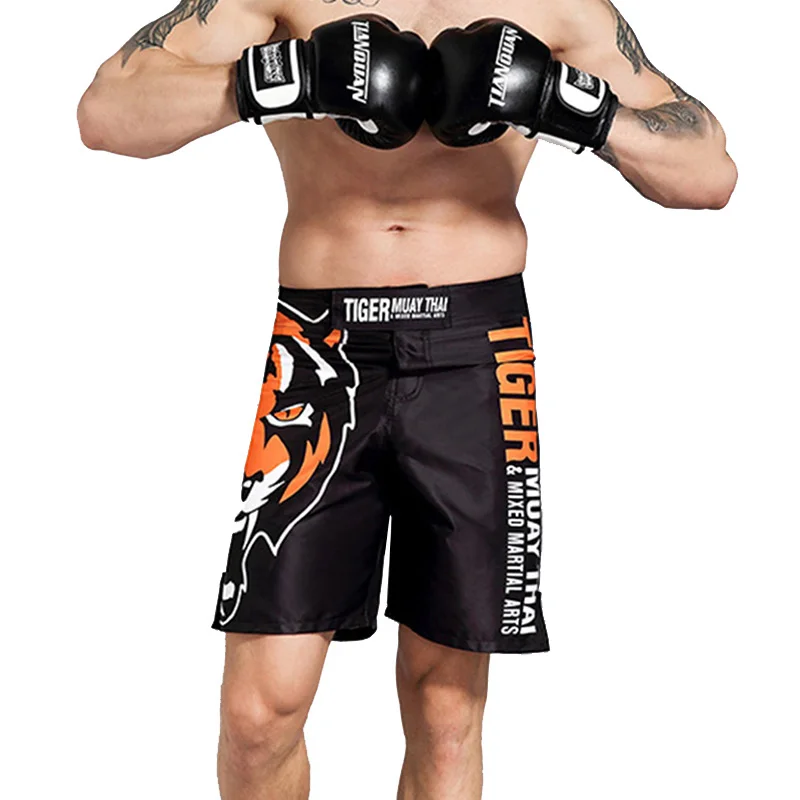 

MMA Fitness Sanda fighting TIGER Muay Thai shorts boxer shorts Size S M L,XL