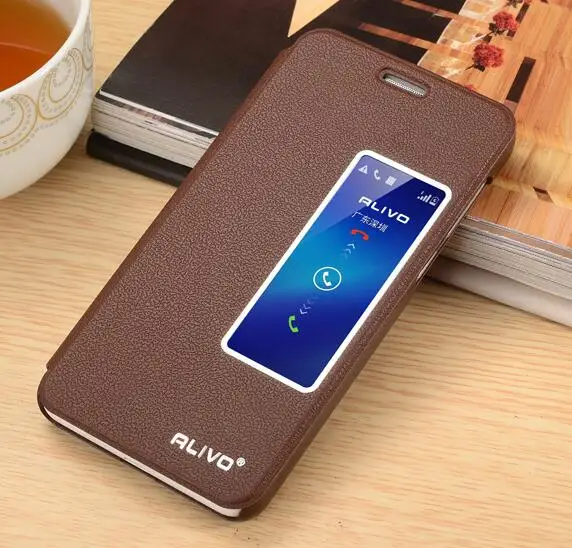 100% оригинал Новое поступление huawei honor 6 кожаный чехол высокое качество