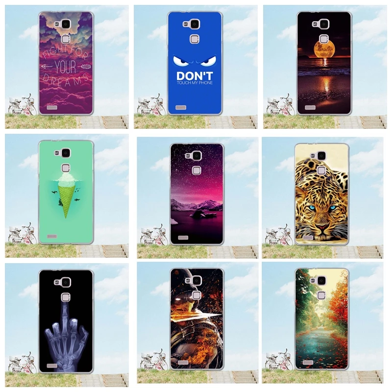 Новый чехол для телефона Huawei Ascend Mate 7 Mate7 6 &quotЧереп Сова Ультра мягкий ТПУ