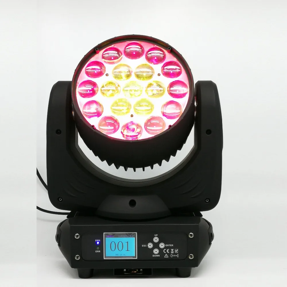 

19*15w Moving Head Zoom Light Extremely small ,fast,and powerful LED moving beam Blue LCD display