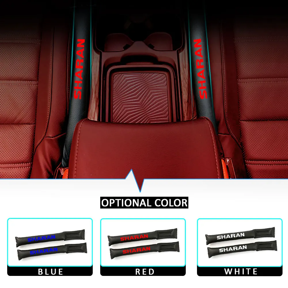 

For Volkswagen VW Touareg Sharan Decoration Car Seat Gap Pad Plug Leak Cover PU High Quality Armrest Cushion Car Accessories