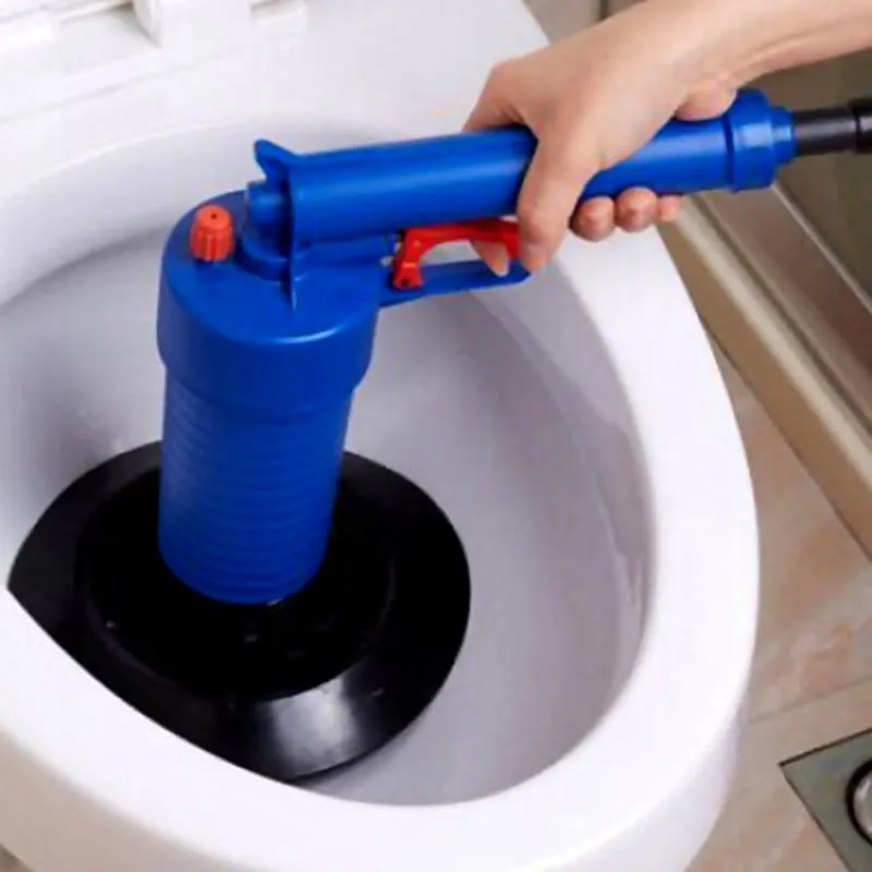 Home High Pressure Air Drain Blaster Pump Plunger Sink Pipe Clog